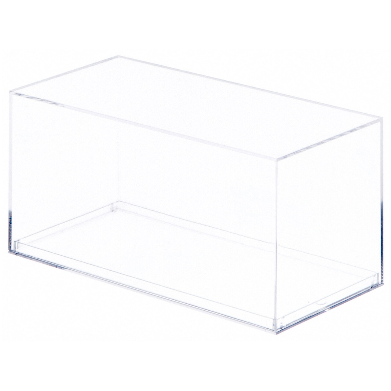 Pioneer Plastics 083C Small Clear Plastic Display Case, 3.5" W x 3.75" D x 8" H (Mailer Box)